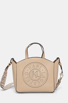 Кожаная сумка Karl Lagerfeld, бежевый a1w30058 | beżowy