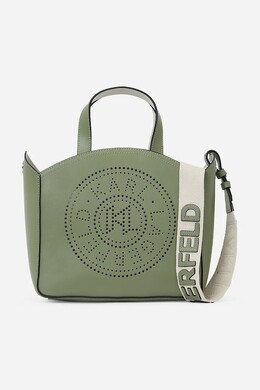 Кожаная сумка Karl Lagerfeld, зеленый a1w30058 | zielony
