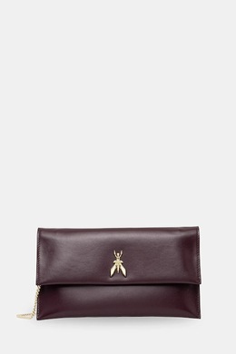 Кожаный клатч Patrizia Pepe, бордовый cb5460.l011 | bordowy
