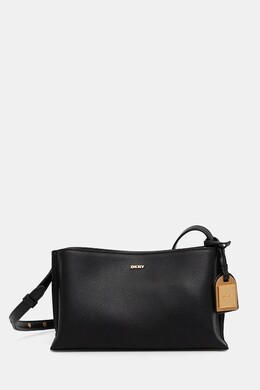 Кожаная сумка DKNY, черный r44e1i54 | czarny