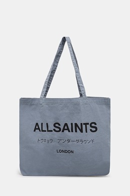 Хлопковая сумка Allsaints, синий m170xb | niebieski
