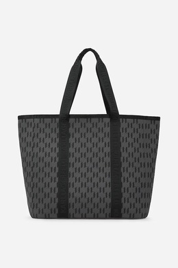 Хлопковая сумка Karl Lagerfeld, черный a2m50016 | czarny