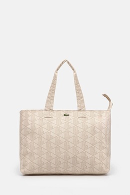 Хлопковая сумка Lacoste, бежевый nu4994pb | beżowy