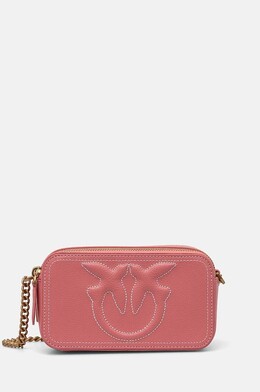 Кожаная сумка Pinko, розовый 103799.a1lf | różowy
