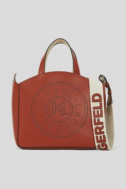 Кожаная сумка Karl Lagerfeld, красный a1w30058 | czerwony