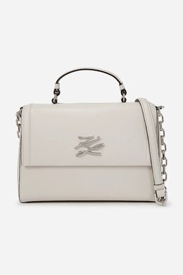 Кожаная сумка Karl Lagerfeld, белый a1w30170 | biały