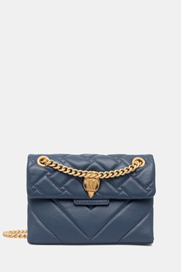 Кожаная сумка Kensington Kurt Geiger London, темно-синий 4372889109 | granatowy