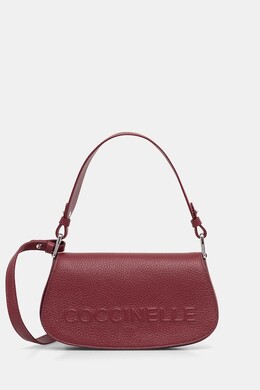 Кожаная сумка Coccinelle, бордовый e5.qbb.52.01.01 | bordowy