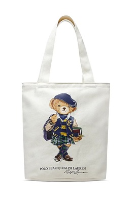 Детская хлопковая сумка Polo Ralph Lauren, бежевый 9ar021.j9g | beżowy