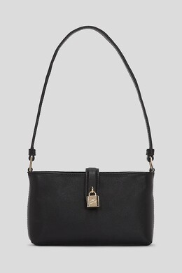 Кожаная сумка Karl Lagerfeld, черный a3w32041 | czarny