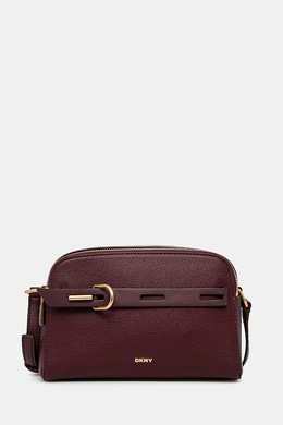 Кожаная сумка DKNY, бордовый r44eai69 | bordowy