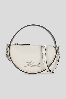 Кожаная сумка Karl Lagerfeld, белый a3w30047 | biały