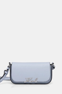 Кожаная сумка Karl Lagerfeld, синий a1w30039 | niebieski