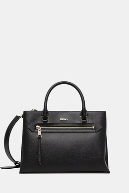 Кожаная сумка DKNY, черный r52d3k46 | czarny