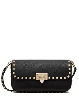 Сумка через плечо с декором Rockstud Valentino Garavani, черный 24317363 | черный