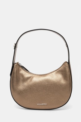 Кожаная сумка Karl Lagerfeld, золотой a1w30222 | złoty