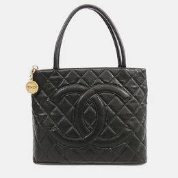 Chanel Black Caviar Medallion Tote 1205625