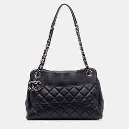 Chanel Black Quilted Lambskin 7 Tote 1205333