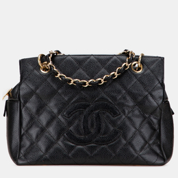 Chanel Black Petite Caviar Timeless Tote 1205352