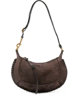 Isabel Marant Oskan topstitch suede shoulder bag 30788633
