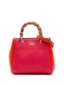 Gucci 2016-2025 Mini Bicolor Calfskin Bamboo Shopper satchel 31905343