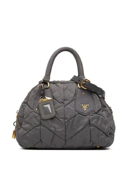 Prada 2000-2025 Chevron Quilted Tessuto Dome satchel 31905481