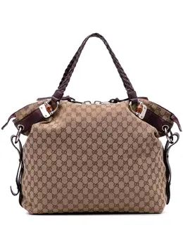 Gucci 2016-2025 Large GG Canvas Bamboo Bar tote bag 31905174