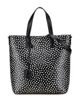 Saint Laurent 2020 Toy Calfskin Polka Dot North South Shopping Tote satchel 31905080