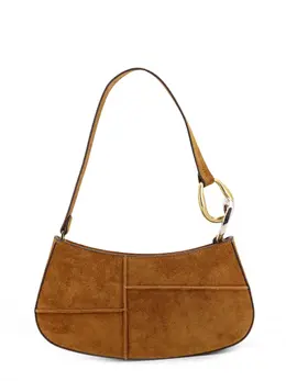 Staud-Ollie Suede Shoulder Bag-Donna 52483730506068