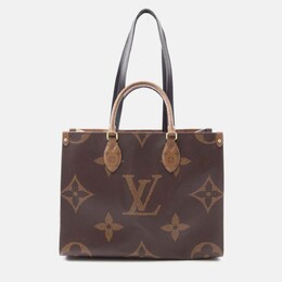 Louis Vuitton On The Go MM Brown Monogram Canvas Tote Bag 1206331