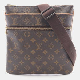 Louis Vuitton Pochette Valmy Shoulder Bag Monogram Canvas Leather Brown 1206277
