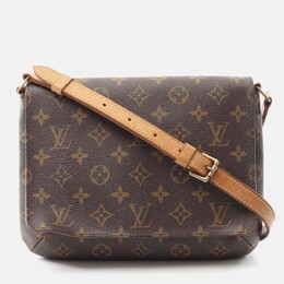 Louis Vuitton Musette Tango Brown Monogram Canvas Shoulder Bag 1206254