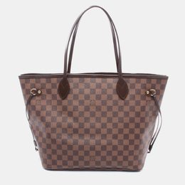 Louis Vuitton Neverfull MM Damier Ebene Coated Canvas Tote Bag 1206291