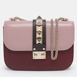 Valentino Multicolor Leather Rockstud Small Glam Lock Shoulder Bag 1205872