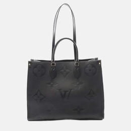 Louis Vuitton OnTheGo GM Noir Monogram Empreinte Shoulder Tote Bag 1206338
