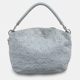 Christian Dior Light Blue Cannage Stitched Leather Lady Christian Dior Hobo 1205824