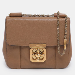 Chloe Brown Leather Small Elsie Shoulder Bag 1205825