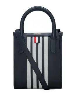 Thom Browne four-bar stripe tote bag 26654508