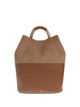 Furla Sfera S suede leather tote bag 31564400