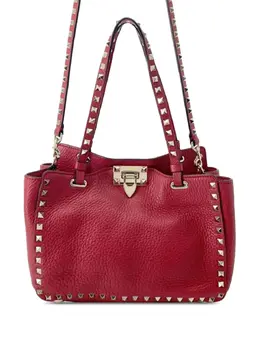 Valentino Garavani 2000-2017 Small Leather Rockstud Trapeze satchel 31905935