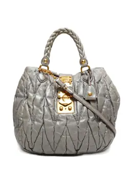 Miu Miu 2010s matelassé tote bag 31900508