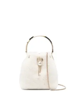 Jimmy Choo Bon Bon pearl-embellished ring-handle mini bag 31756720
