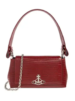 Vivienne Westwood medium Hazel croc-embossed shoulder bag 31705501