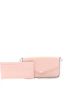 Louis Vuitton 2019 Felicie ep- leather chain clutch bag 31798544