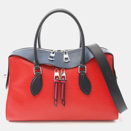Louis Vuitton Tuileries Red Navy Black Epi Leather Shoulder Bag 1206287