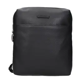 Piquadro Black Leather Crossbody Bags pi15271600390409bt