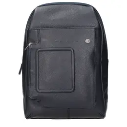 Piquadro Blue Leather Crossbody Bags pi15271625523465bt