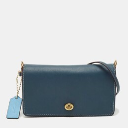 Coach Blue Leather Dinky Crossbody Bag 1206425