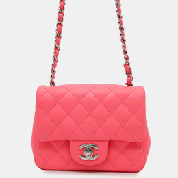 Chanel Mini Flap Pink Lambskin Shoulder Bag 1205971