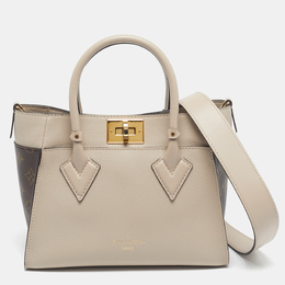 Louis Vuitton Greige Monogram Leather and Canvas On My Side PM Bag 1205749